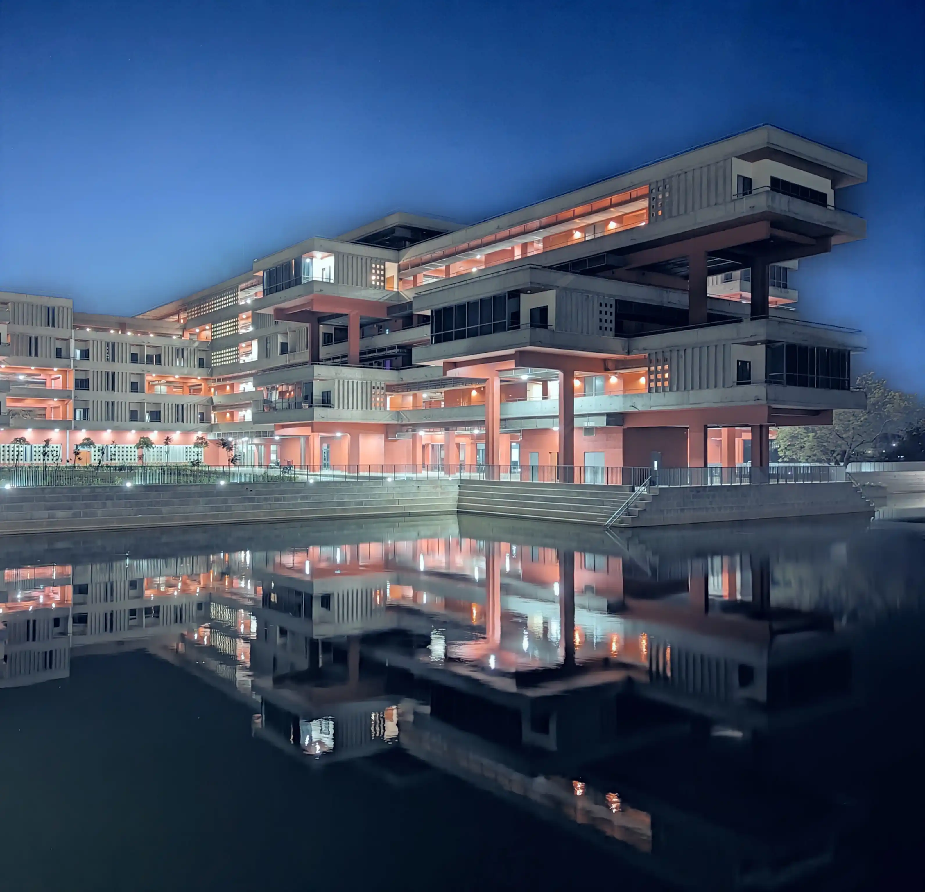 IIT Hyderabad Guest House at night